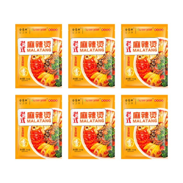 【囤货装】金高丽 东北老式麻辣烫 附带玉米面条 310g*6包【黏糊糊香迷糊啦】